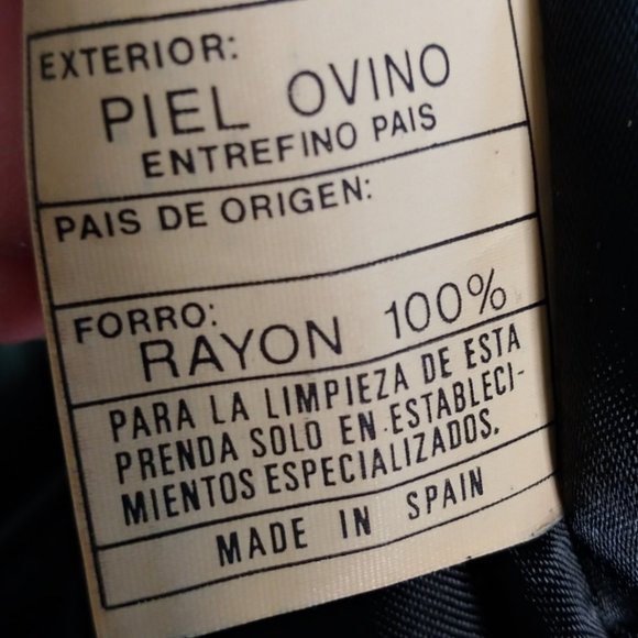 Vintage Sheep Skin High Waist Leather Pants Black EU Size 40/S - Picture 10 of 14